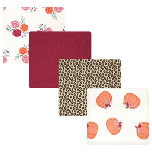 Hudson Baby Cotton Flannel Receiving Blankets, Cutest Pumpkin