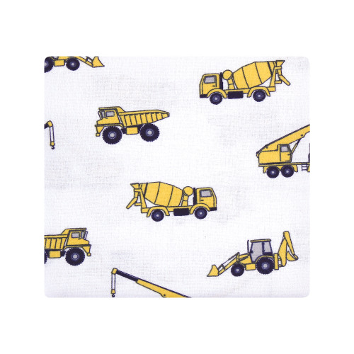 Hudson Baby Cotton Flannel Receiving Blankets Bundle, Construction