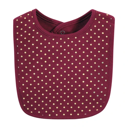 Hudson Baby Cotton Bibs, Pumpkin Spice