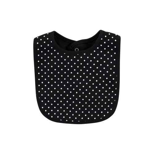 Hudson Baby Cotton Bib and Headband or Caps Set, Poppy Daisy