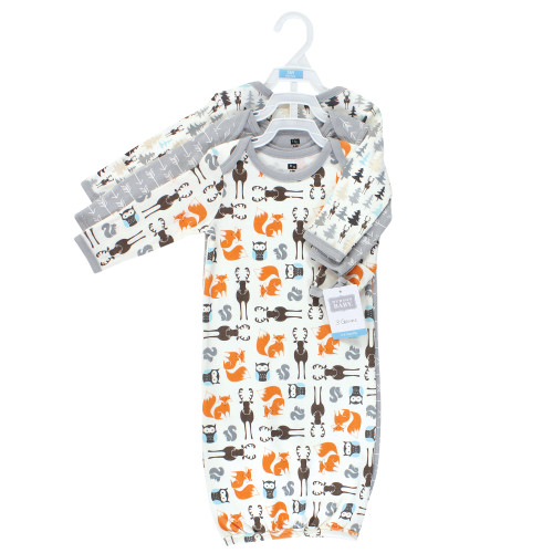 Hudson Baby Cotton Gowns, Unisex Moose