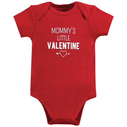 Hudson Baby Cotton Bodysuits, Valentine Truck