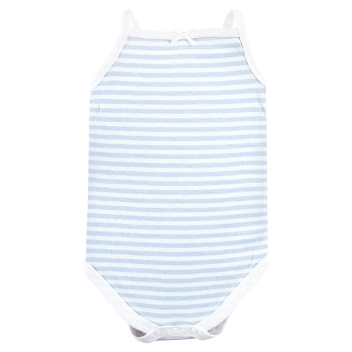 Hudson Baby Cotton Sleeveless Bodysuits, Girl Whale Types