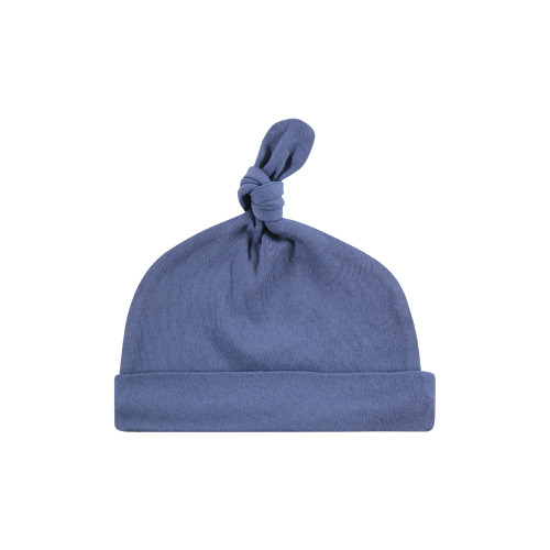 Hudson Baby Cotton Cap and Scratch Mitten Set, Blue Whale