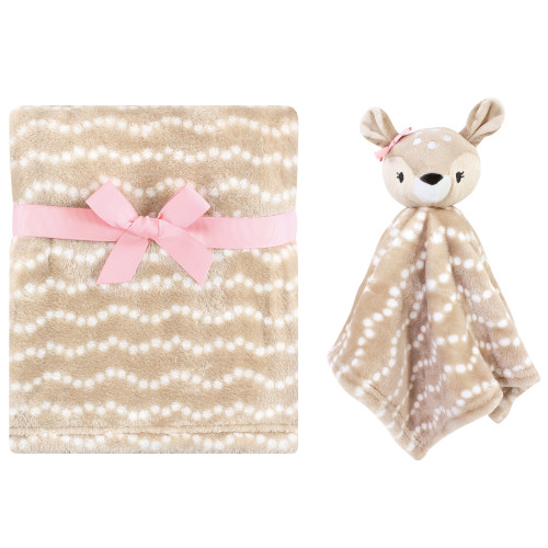 Hudson Baby Plush Blanket with Security Blanket, Deer
