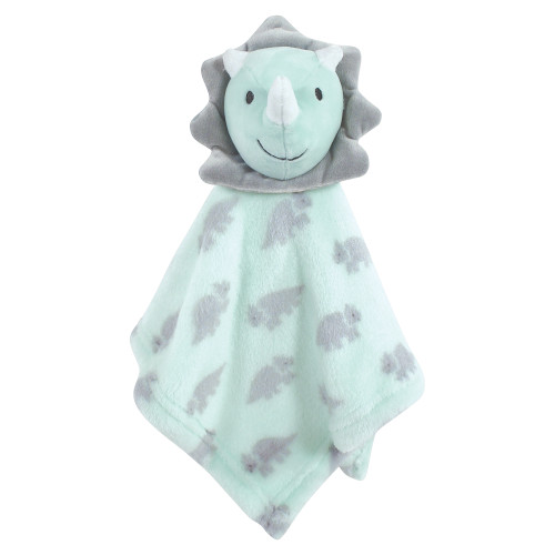 Hudson Baby Animal Face Security Blanket, Dino
