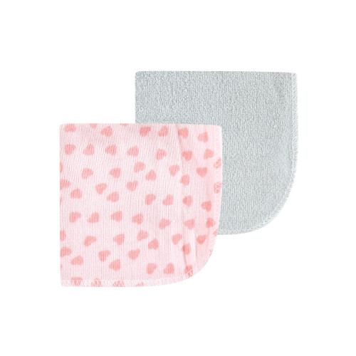 Luvable Friends Super Soft Bundle Washcloths, Girl Basic Elephant