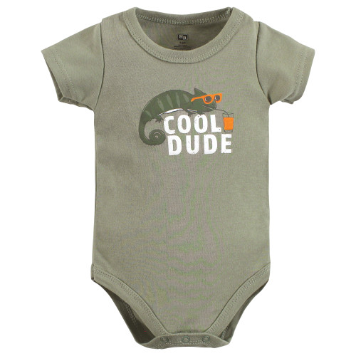Hudson Baby Cotton Bodysuit, Shorts and Shoe Set, Cool Dude