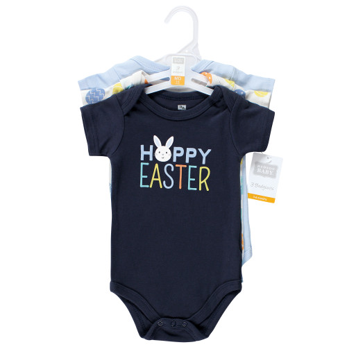 Hudson Baby Cotton Bodysuits, Hoppy Easter