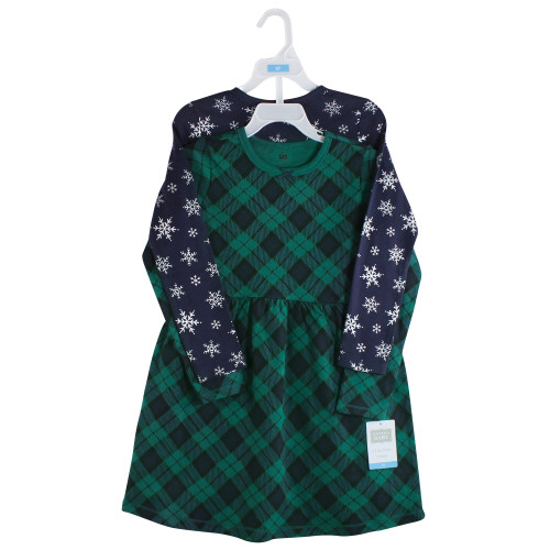 Hudson Baby Cotton Dresses, Black Watch Plaid
