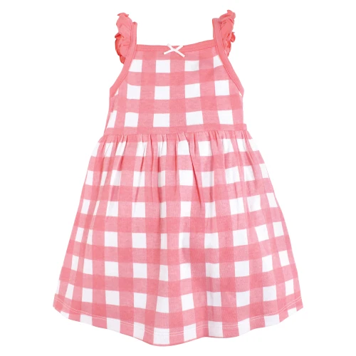 Hudson Baby Cotton Dresses, Farm Animals
