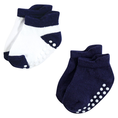 Hudson Baby Non-Skid No-Show Socks, Blue