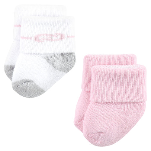 Luvable Friends Newborn and Baby Terry Socks, Sailboat 12-Pack