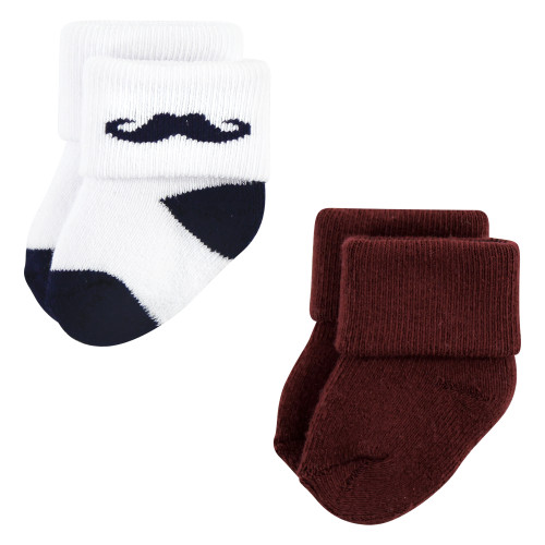 Little Treasure Newborn Socks, Dapper Dude 12-Pack