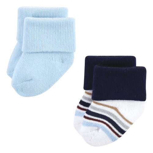 Little Treasure Newborn Socks, Dapper Dude 12-Pack
