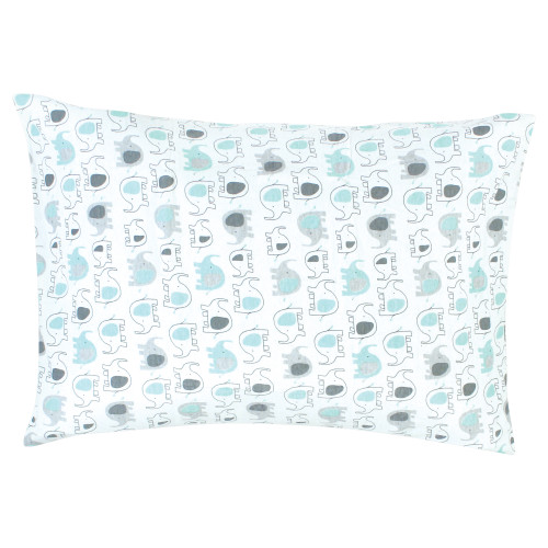 Luvable Friends Envelope Toddler Pillow Cases, Boy Basic Elephant