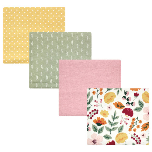 Hudson Baby Cotton Flannel Receiving Blankets, Fall Botanical