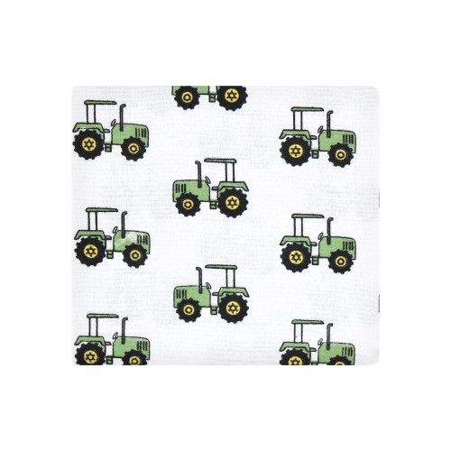 Hudson Baby Cotton Flannel Receiving Blankets Bundle, Boy Farm