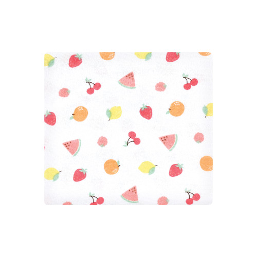 Hudson Baby Cotton Flannel Receiving Blankets Bundle, Fruit Salad