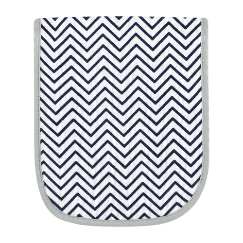 Luvable Friends Cotton Burp Cloths with Fiber Filling, Hearts Boy Mommy