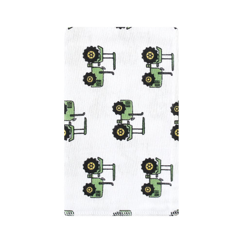 Hudson Baby Cotton Flannel Burp Cloths, Boy Farm