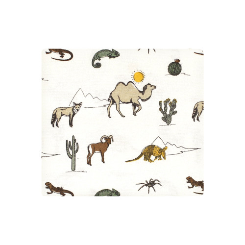 Hudson Baby Cotton Flannel Receiving Blankets Bundle, Desert Animals