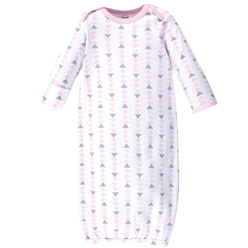 Luvable Friends Infant Girl Cotton Gowns, Girl Feathers