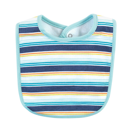 Hudson Baby Cotton Bibs, Surfer Dude
