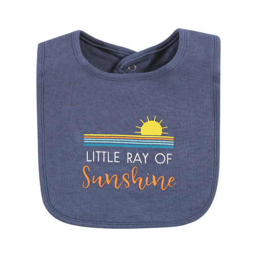 Hudson Baby Cotton Bibs, Surfer Dude