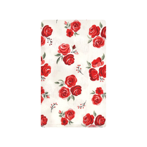 Hudson Baby Cotton Flannel Burp Cloths, Rose Leopard