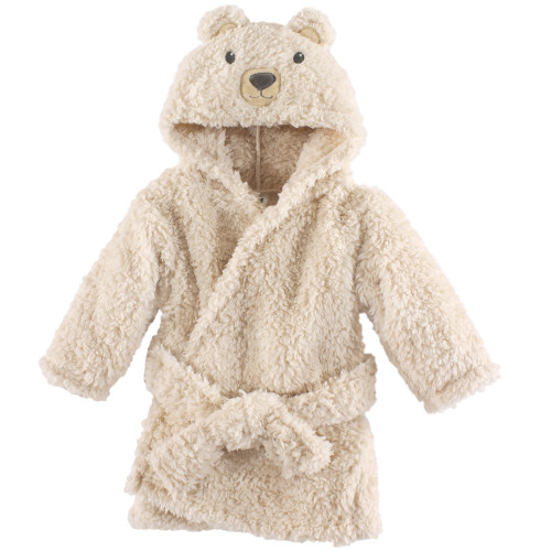 Hudson Baby Plush Bathrobe and Toy Set, Cozy Bear