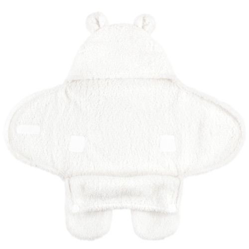 Hudson Baby Animal Sherpa Baby Outdoor Stroller Sack Wrap, Cream