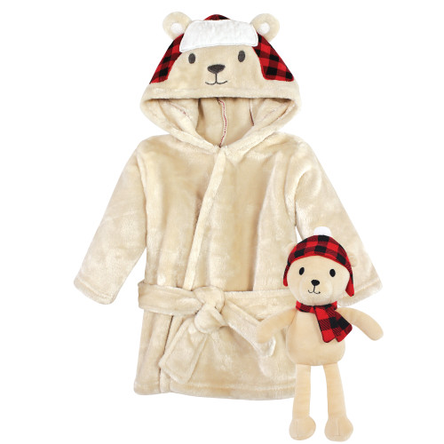 North American Bear Company Rosy Cheeks Baby Bathrobe Set