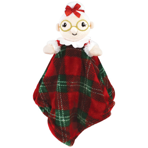 Hudson Baby Plush Blanket with Security Blanket, Mrs. Claus