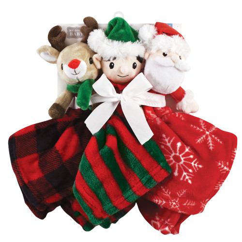 Hudson Baby Animal Face Security Blanket, Elf