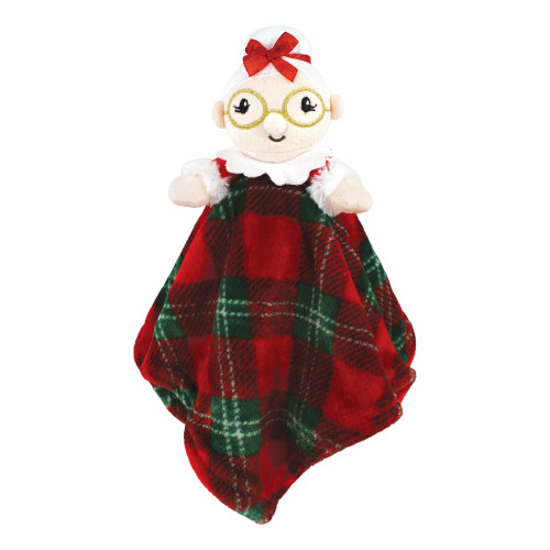 Hudson Baby Animal Face Security Blanket, Mrs Claus
