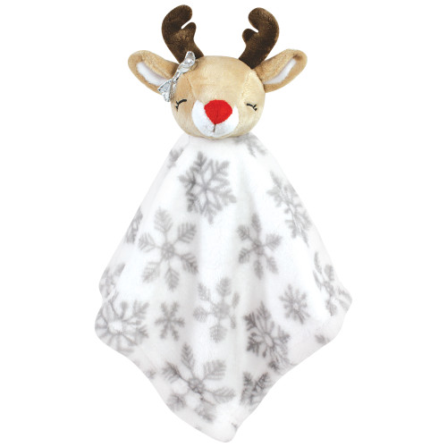 Hudson Baby Animal Face Security Blanket, Mrs Claus