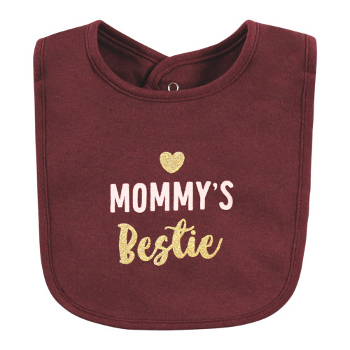 Hudson Baby Cotton Bibs, Mommys Bestie