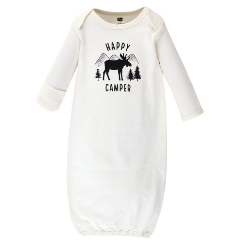 Hudson Baby Unisex Baby Cotton Gowns, Moose