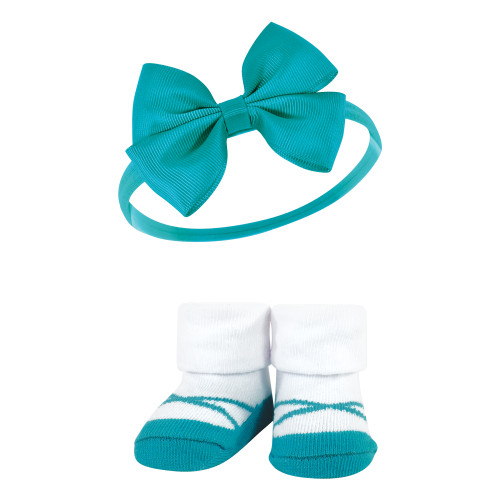 Hudson Baby Headband and Socks Giftset, Tie-Dye