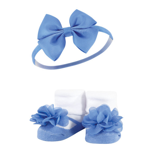 Hudson Baby Headband and Socks Giftset, Wildflower