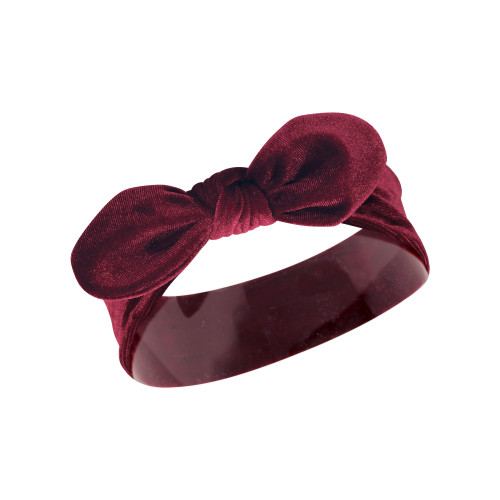 Hudson Baby Cotton and Synthetic Headbands, Velvet Knot