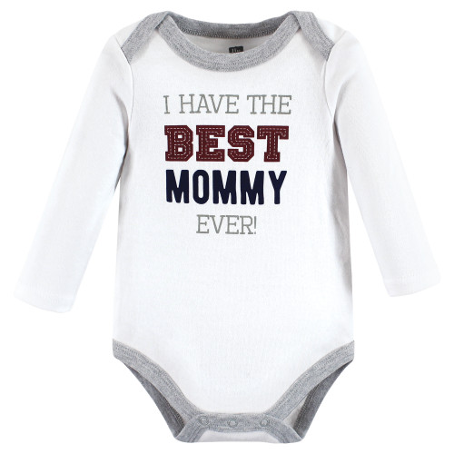 Hudson Baby Cotton Long-Sleeve Bodysuits, Mamas Boy
