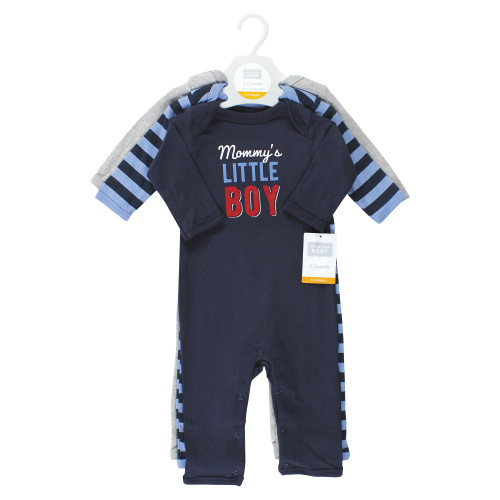 Hudson Baby Cotton Coveralls, Mommys Little Boy