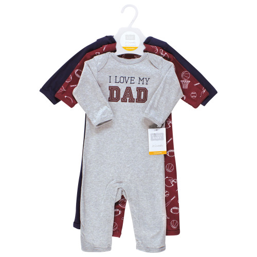 Hudson Baby Cotton Coveralls, Love Dad