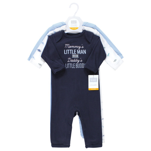 Hudson Baby Cotton Coveralls, Newest Family Member