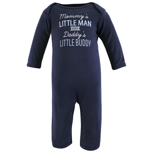 Hudson Baby Cotton Coveralls, Newest Family Member