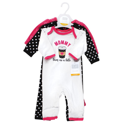 Hudson Baby Cotton Coveralls, Mommys Latte