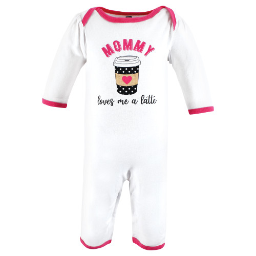 Hudson Baby Cotton Coveralls, Mommys Latte