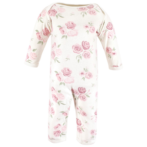 Hudson Baby Cotton Coveralls, Mom Dad Floral